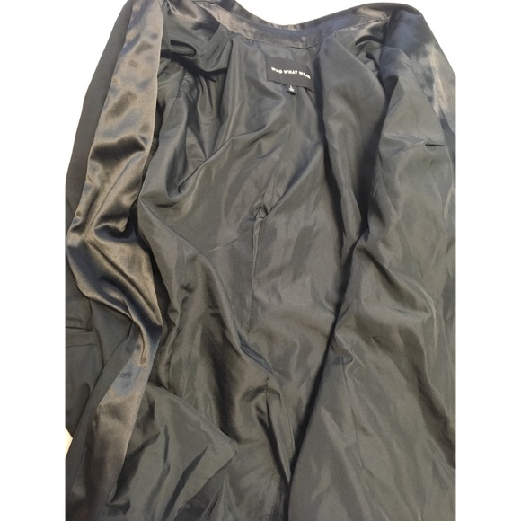 SOLD❌Who What Wear Open Front Tuxedo Blazer Black - Picture 9 of 16